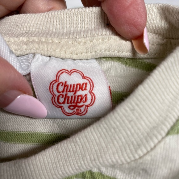 Zara X Chupa Chups Striped Top Size 7 Long Sleeve - Picture 4 of 5